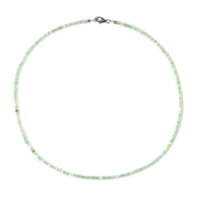 Collana in argento con Crisoprasio