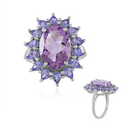 Anello in argento con Ametista Rose de France