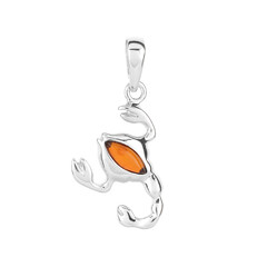 Ciondolo in argento con Ambra Baltica