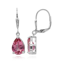 Orecchini in argento con Topazio Mistico Flamingo