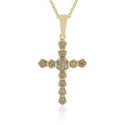 Collana in argento con Diamante Champagne I2