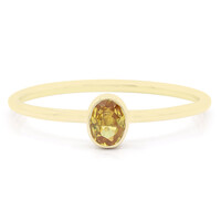 Anello in oro con Zaffiro Giallo