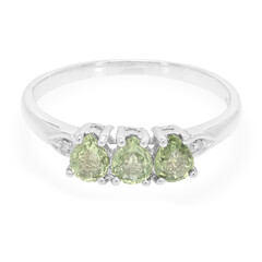 Anello in argento con Zaffiro Verde