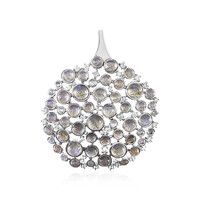 Ciondolo in argento con Labradorite Blu Maniry (KM by Juwelo)
