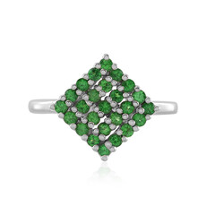 Anello in argento con Tsavorite della Tanzania