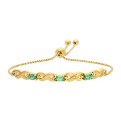 Bracciale in argento con Tsavorite della Tanzania