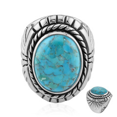 Anello in argento con Turchese Kingman Mohave Blu (Art of Nature)