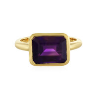 Anello in argento con Ametista Zambiana
