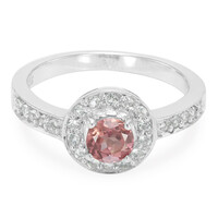 Anello in argento con Granato Malaya