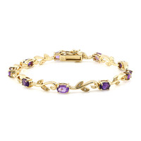Bracciale in argento con Ametista