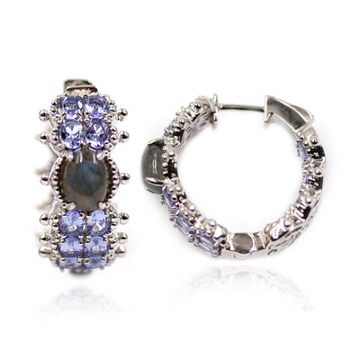 Orecchini in argento con Labradorite (Dallas Prince Designs)