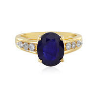 Anello in argento con Zaffiro Blu del Madagascar