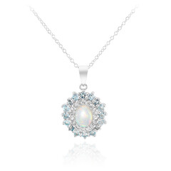 Collana in argento con Opale di Welo
