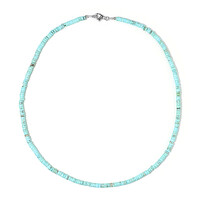 Collana in argento con Magnesite Blu