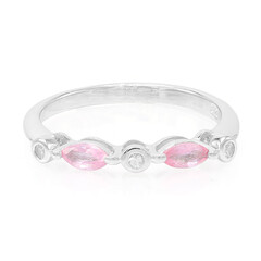 Anello in argento con Zaffiro Rosa