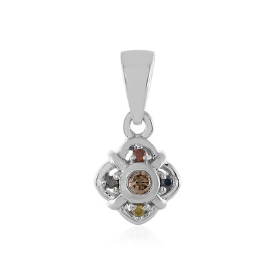 Ciondolo in argento con Diamante Champagne I3