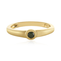 Anello in argento con Diamante Verde I3