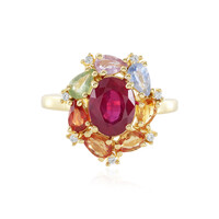 Anello in argento con Rubino Bemainty