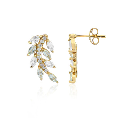 Orecchini in argento con Topazio Bianco