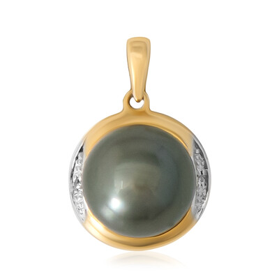 Ciondolo in oro con Perla Tahitiana