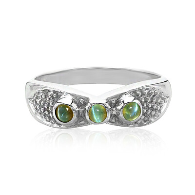 Anello in argento con Alessandrite Occhio di Gatto