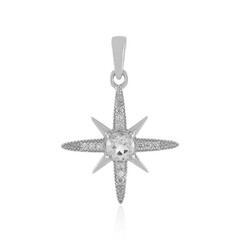 Ciondolo in argento con Topazio Bianco
