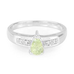 Anello in argento con Zaffiro Verde