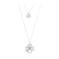 Collana in argento con Pietra di Luna Bianca