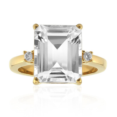 Anello in argento con Topazio Bianco