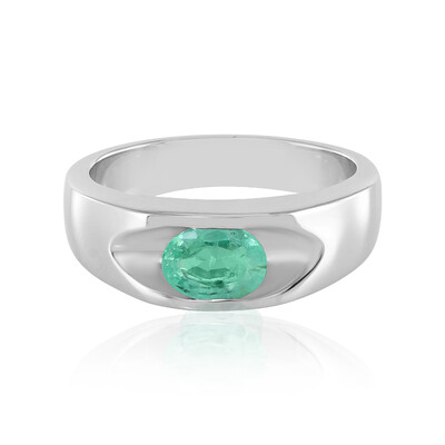 Anello in argento con Smeraldo Colombiano