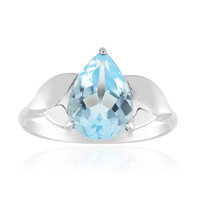 Anello in argento con Topazio Blu Cielo