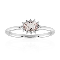 Anello in argento con Morganite