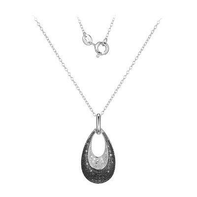 Collana in argento con Diamante I3 (I)