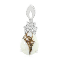 Ciondolo in argento con Magnesite