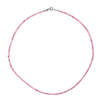 Collana in argento con Quarzo Fragola