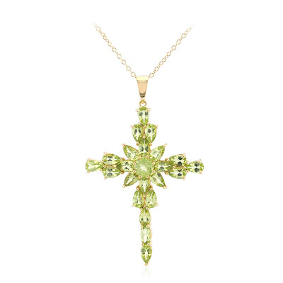Collana in argento con Peridoto della Birmania