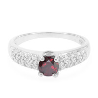 Anello in argento con Rodolite Brasiliana