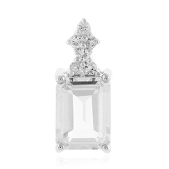 Ciondolo in argento con Quarzo Bianco