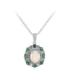 Collana in argento con Opale di Welo