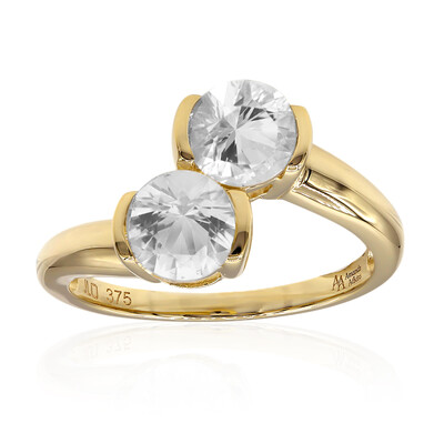 Anello in oro con Quarzo Herkimer (Amanda Adkins)