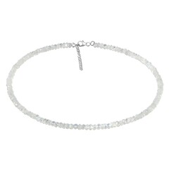 Collana in argento con Pietra di Luna Arcobaleno