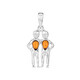 Ciondolo in argento con Ambra Baltica (dagen)