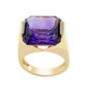 Anello in oro con Ametista Zambiana (de Melo)