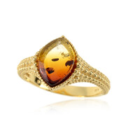 Anello in argento con Ambra Baltica