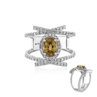 Anello in argento con Zircone Canarino