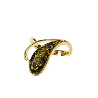 Anello in argento con Ambra Baltica