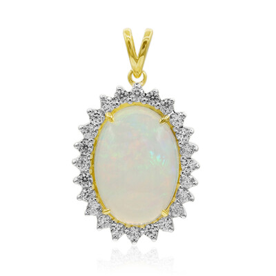 Ciondolo in oro con Opale di Welo (Adela Gold)