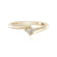 Anello in oro con Diamante Cioccolato I2