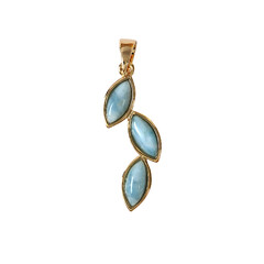 Ciondolo in argento con Larimar
