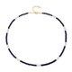 Collana in argento con Zaffiro Blu del Madagascar (Riya)